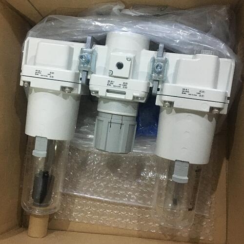空气过滤器+减压阀+油雾器SMC型号AC50-10G-D